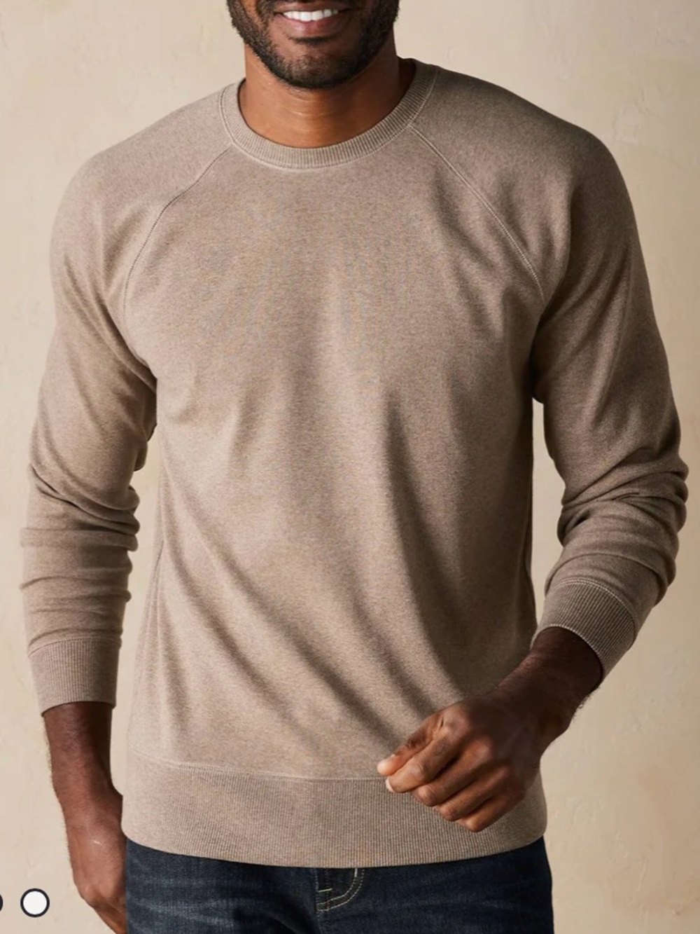 The Normal Brand Puremeso Everyday crewneck sweatshirt taupe XXL